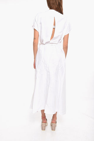 Abito ANGEL in Misto Lino con Scollo a V
