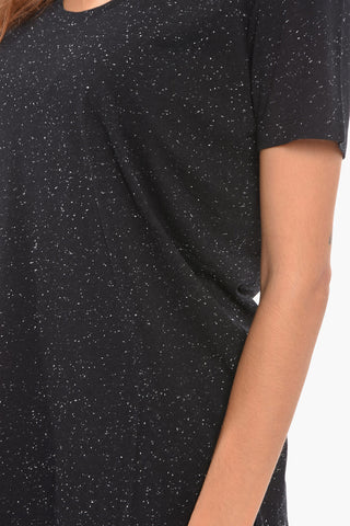 Cotton Tweed T-shirt with Pois Pattern