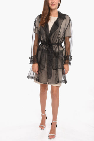Technical Organza JERI Overcoat with Belt