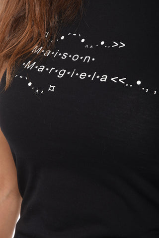 MM1 Crewneck T-shirt with Contrasting Logo Print