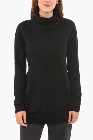 Cashmere Blend Oversized Sweather with Turtleneck