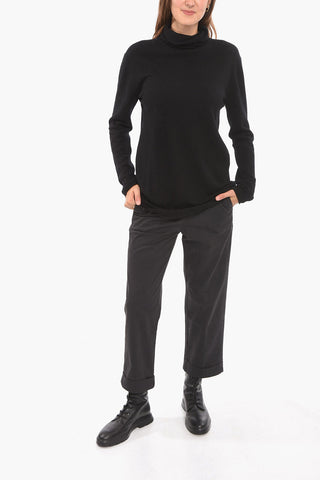 Cashmere Blend Oversized Sweather with Turtleneck