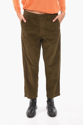 Pantaloni in Corduroy a Gamba Ampia
