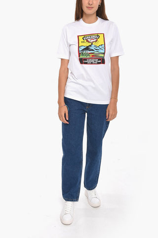Loose-fit EXPLOSIVE TEAM T-shirt with Multicolored Print