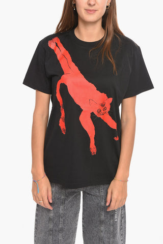 Printed Crewneck Short Sleeved T-shirt