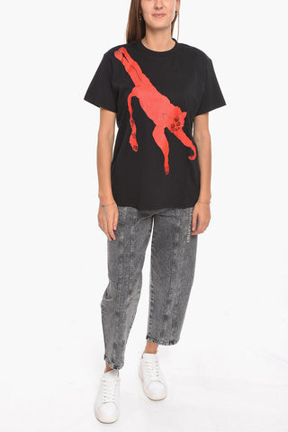 Printed Crewneck Short Sleeved T-shirt
