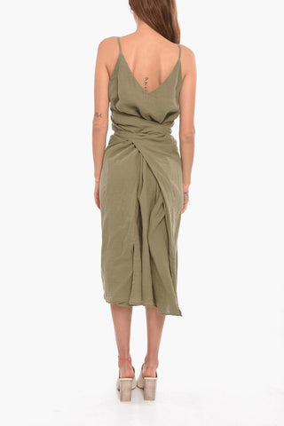 Linen ADELLE Dress with Slits on the Hem