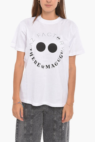 Printed Crewneck Short Sleeved T-shirt