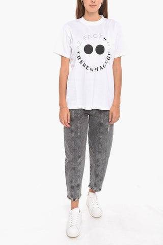 Printed Crewneck Short Sleeved T-shirt