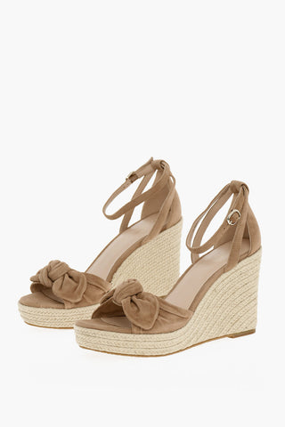 Twisted Leather TIANNA Sandals With Wedge 11 cm