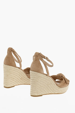 Twisted Leather TIANNA Sandals With Wedge 11 cm