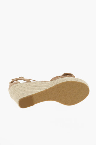 Twisted Leather TIANNA Sandals With Wedge 11 cm