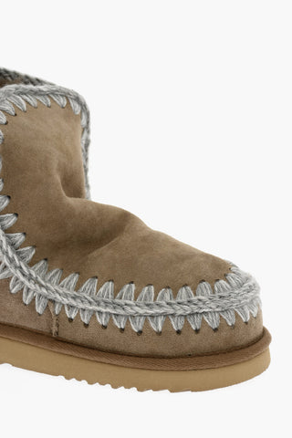 Padded Suede Eskimo Boots