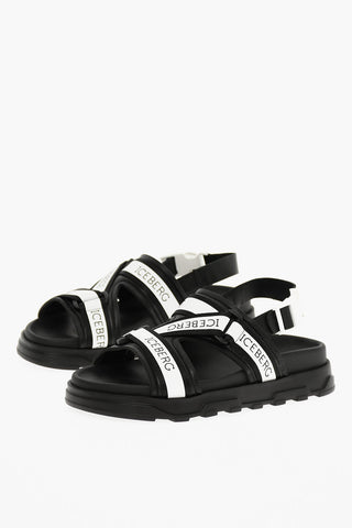 Logoed Leather Sandals