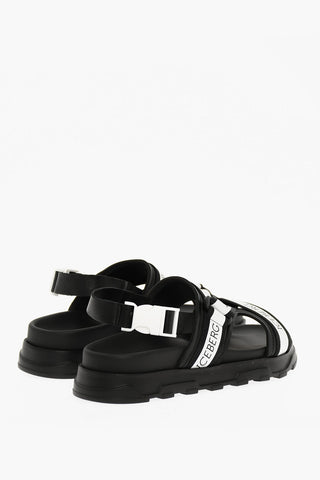 Logoed Leather Sandals