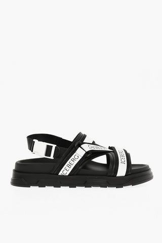 Logoed Leather Sandals