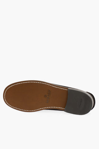 Suede DAN Penny Loafers With Leather Sole
