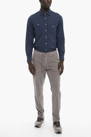 Solid Color Corduroy Pants
