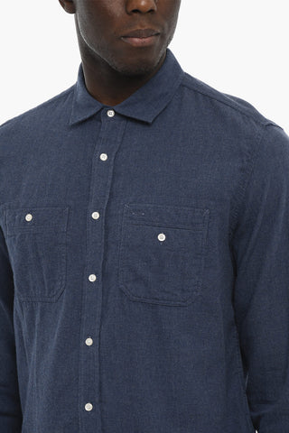 Cotton Shirt with Double Breast Pocket