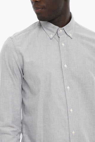 Camicia Button-down in Flanella di Cotone