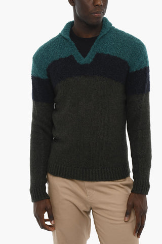 Alpaca Wool Sweather with V-neckline 