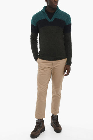 Alpaca Wool Sweather with V-neckline 