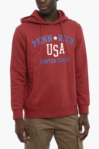 Felpa WINTER CHAMP in Cotone Garzato con Cappuccio