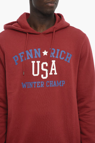 Felpa WINTER CHAMP in Cotone Garzato con Cappuccio