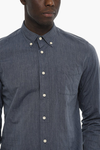 Denim Button-Down Shirt 