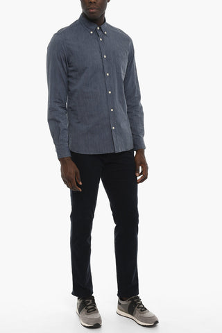 Denim Button-Down Shirt 