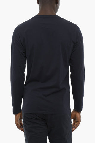PENN-RICH Long Sleeve Crew-neck T-Shirt with Printed Logo