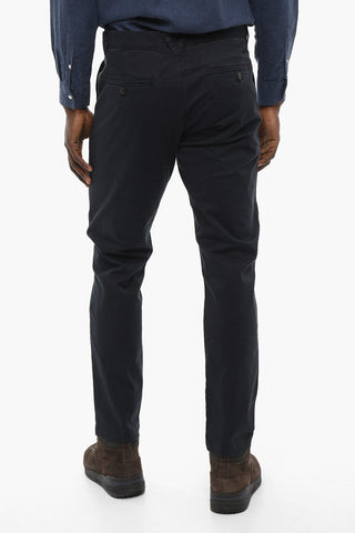 Stretch Cotton Chino Pants with Belt Loops