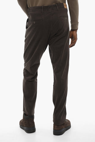 PENN-RICH Wave Motif Chino Pants with Belt Loops