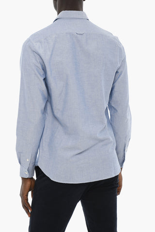 Cotton Spred Collar Shirtwith Breast Pocket