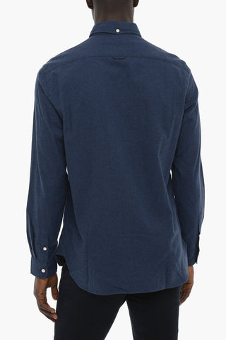Camicia Button-down in Flanella di Cotone