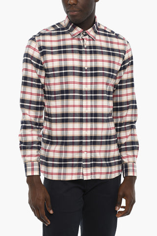 Checked Cotton Flannel Shirt