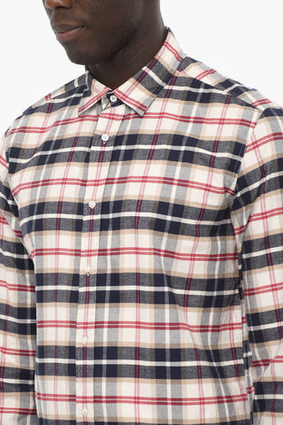 Checked Cotton Flannel Shirt