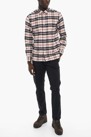 Checked Cotton Flannel Shirt