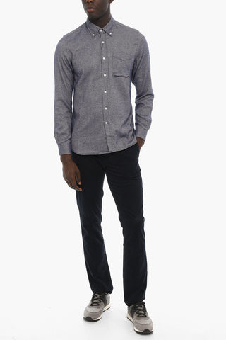 Cotton-flannel ALASKA Button-down Shirt