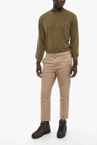Cotton Blend Tapered Fit Chino Pants