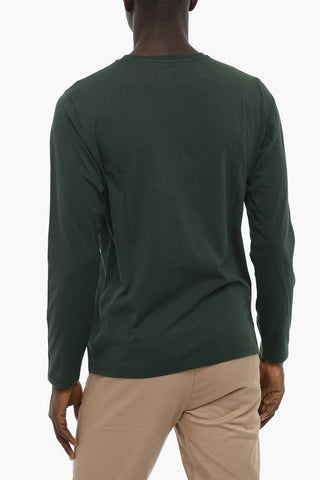 PENN-RICH Cotton Crew-Neck T-shirt with Contrasting Print
