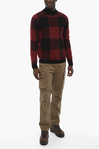 Maglia Mock Neck Motivo Tartan