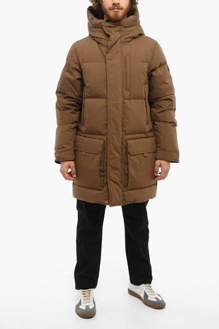 Piumino in Misto Cotone con Cappuccio