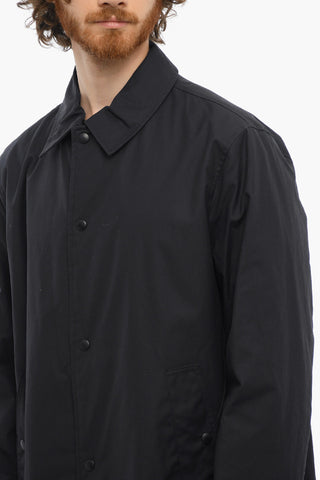 Cappotto Balmacaan Imbottito in Tinta Unita 