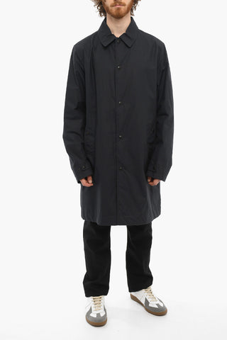 Cappotto Balmacaan Imbottito in Tinta Unita 
