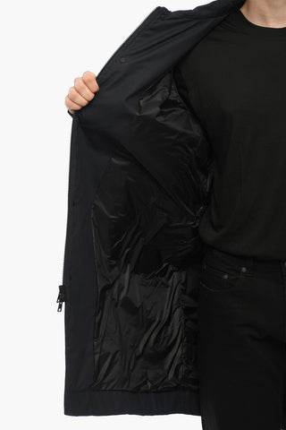 Cappotto Balmacaan Imbottito in Tinta Unita 
