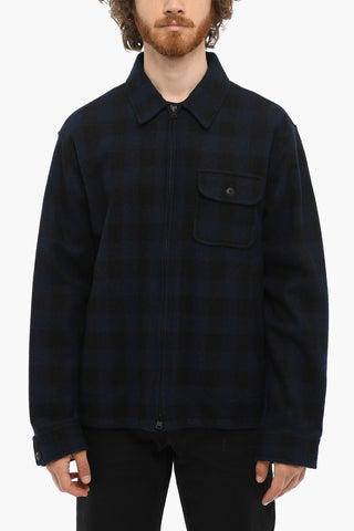 Overshirt TIMBER In Misto Lana a Quadri Buffalo