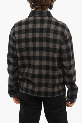 Overshirt TIMBER a Quadri Buffalo con Zip Frontale