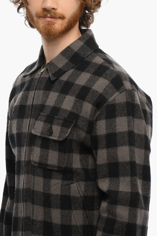 Overshirt TIMBER a Quadri Buffalo con Zip Frontale