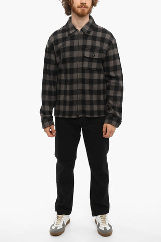 Overshirt TIMBER a Quadri Buffalo con Zip Frontale